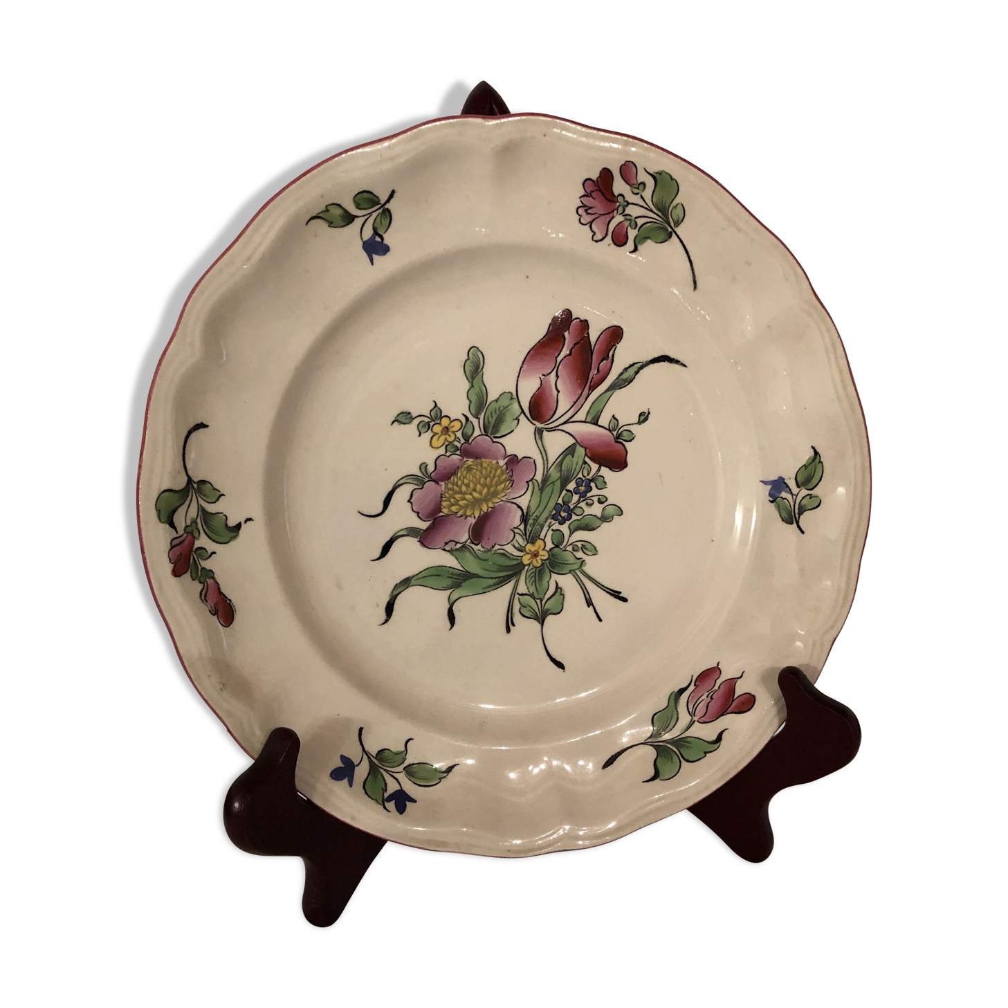 Luneville earthenware plate