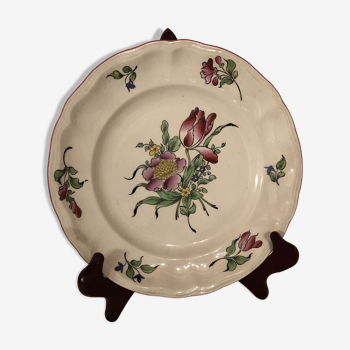 Luneville earthenware plate