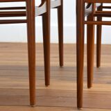 Suite of 4 Scandinavian dining chairs 1960s