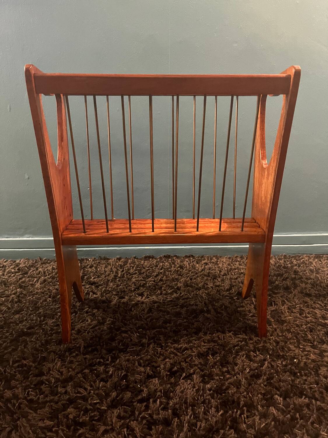 Scandinavian magazine rack from the 60s