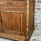 Bamboo-style pine sideboard and marble top early nineteenth century