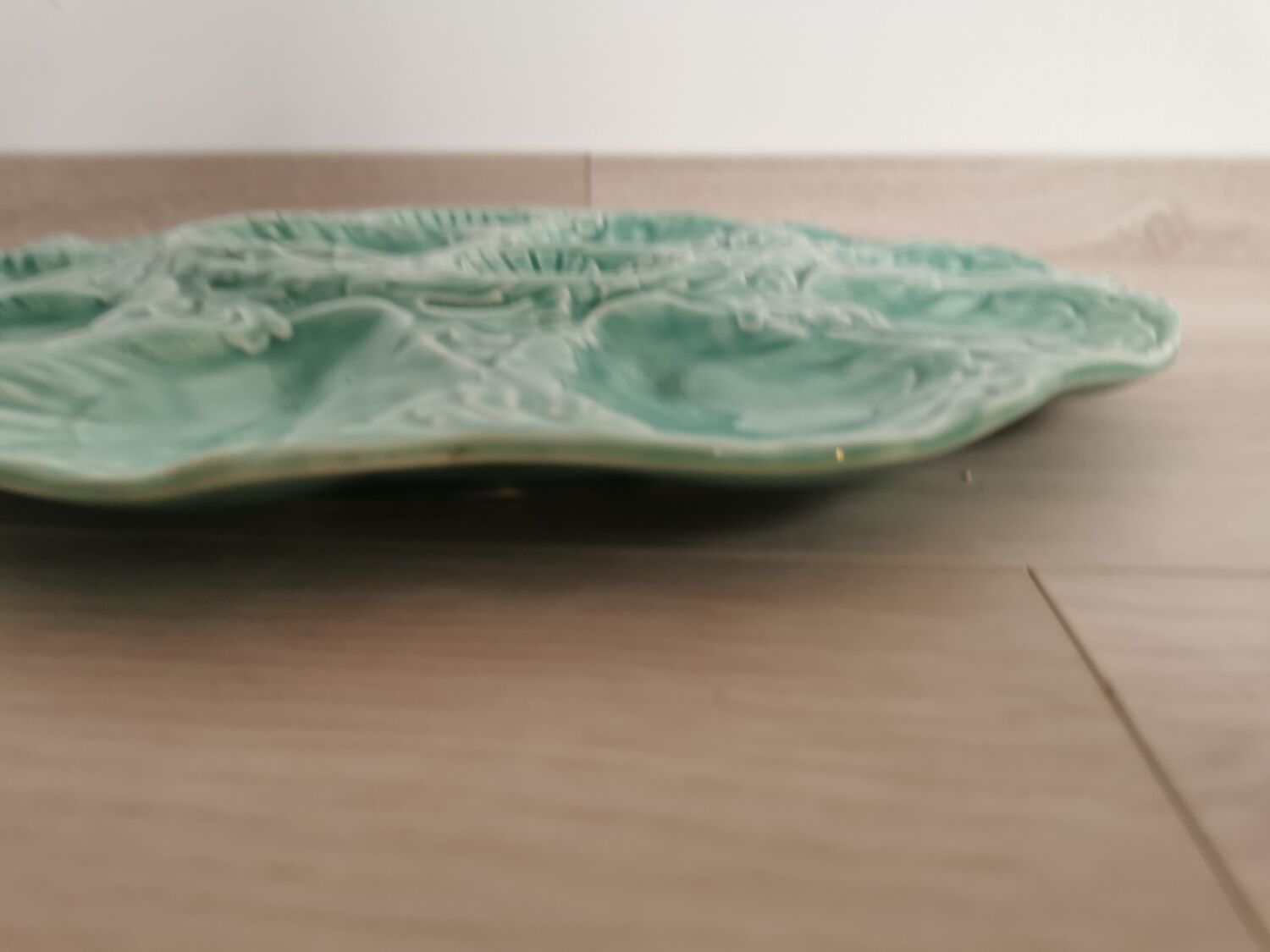 Ceramic serving dish from gien green