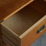Mid-century modern Danish, a classic Oregon pine chest of drawers, 1950s.
