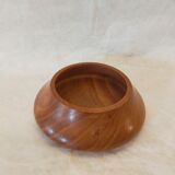 Empty turned wooden pocket