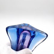 Vase Sommerso Murano violet et bleu