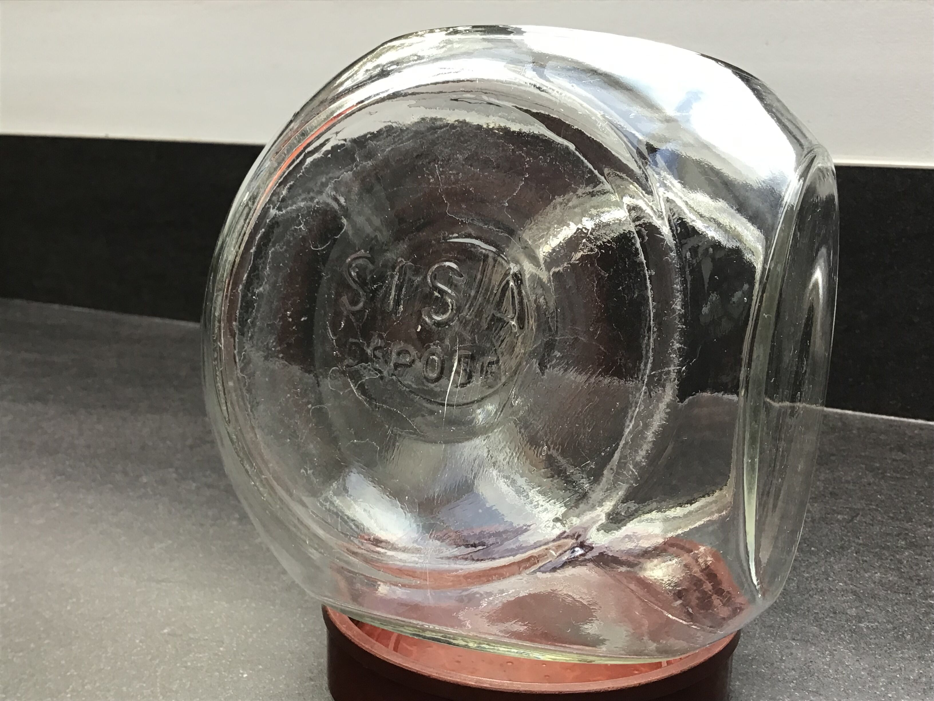 SISA vintage candy jar - Bakelite lid