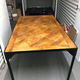 Table à manger en marqueterie