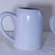 Set of 2 stoneware tankards / mugs 50cl light blue