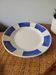 Grand plat Badonviller bleu croissillon