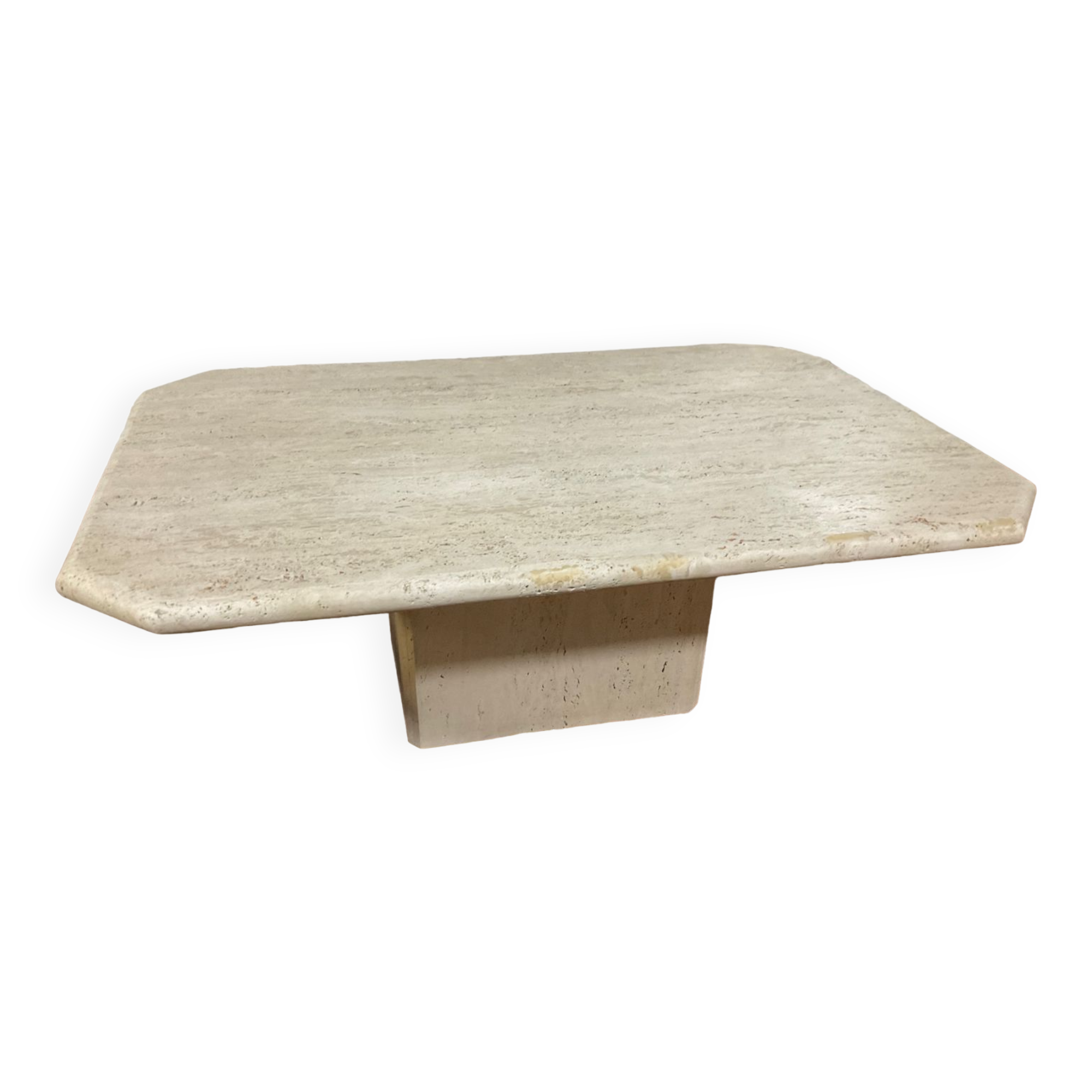 Travertine coffee table from the 70s