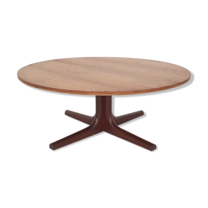 Table basse ronde en - bois placage