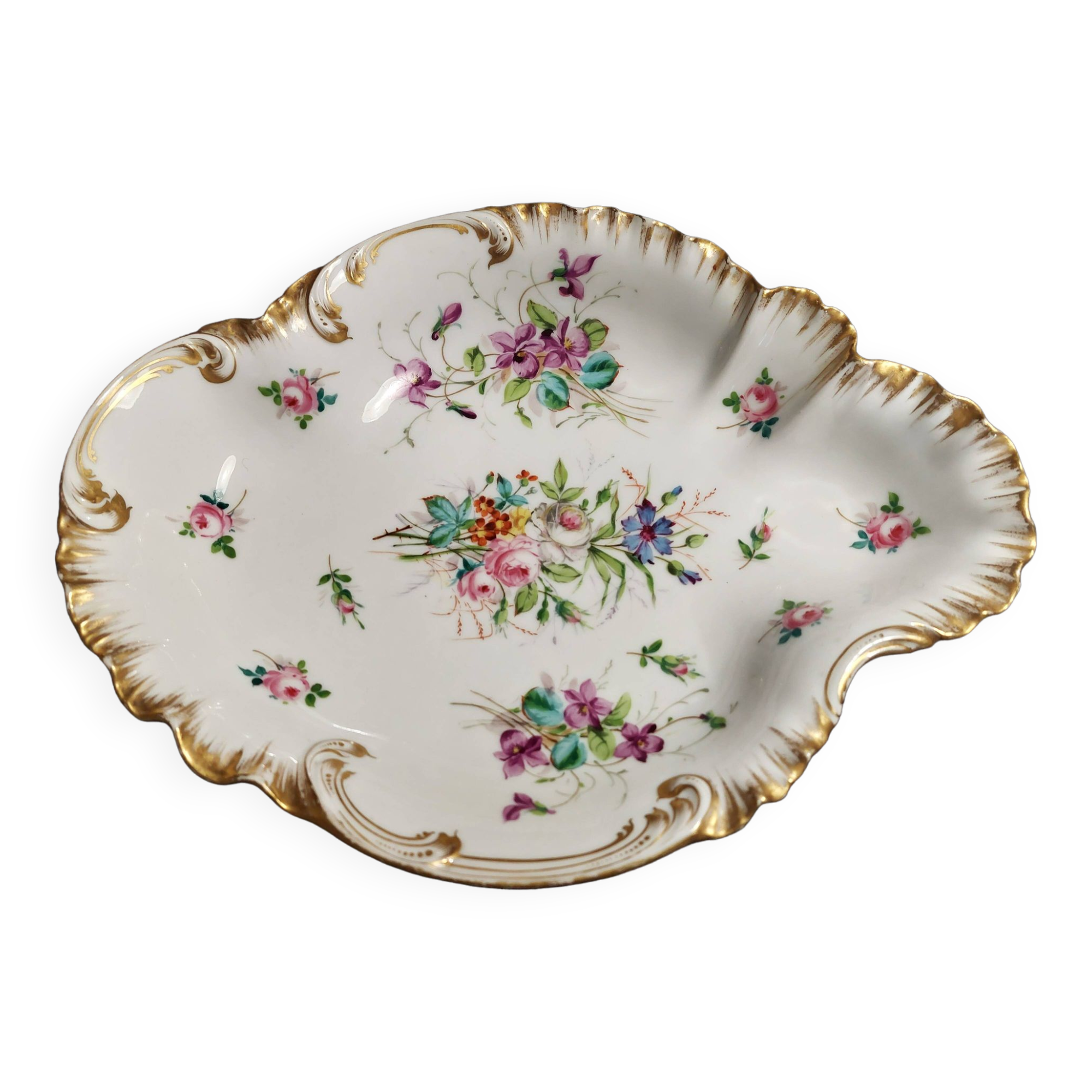 19th century Haviland porcelain hollow dish