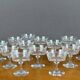 12 coupes à champagne en cristal, XIXe Siècle
