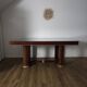Table architecturale style Art Déco & tiroirs secrets (1970)