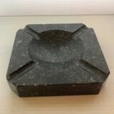 Square empty pocket ashtray in black marble