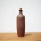 Bouteille en terre cuite vintage, bouteille décorative, poterie