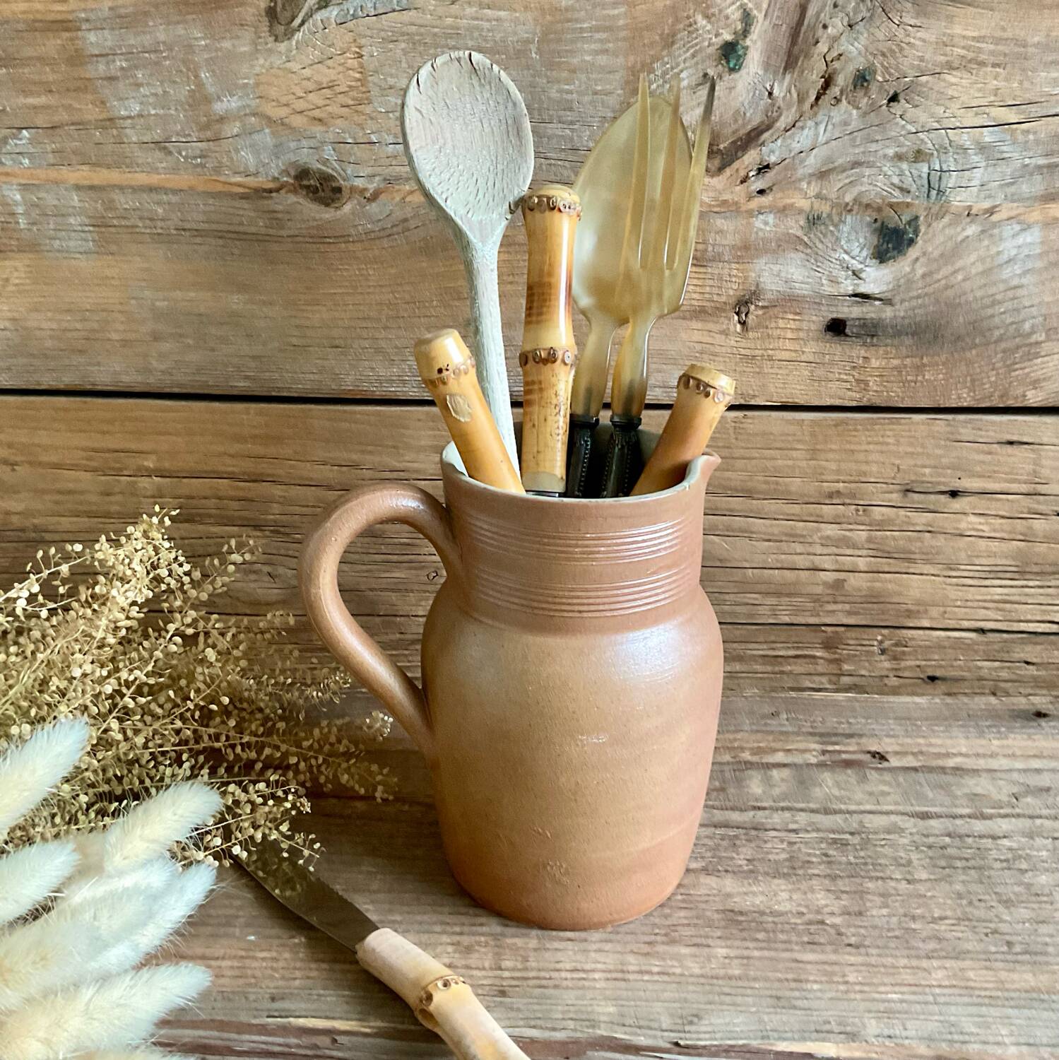 Stoneware pitcher from Berry France