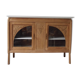 Buffet, art deco serving in oak, pearl gray patinated pine top
