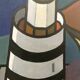 Oil painting on canvas "The Lighthouse" by Franco Prayer (1924)