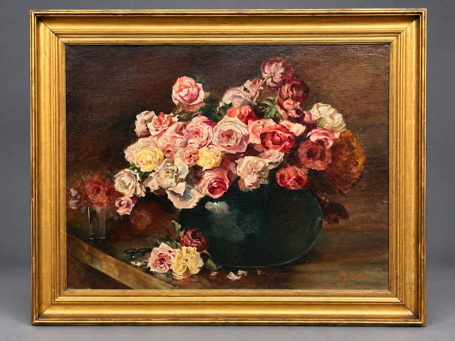 Frédéric de Smet (1876–1948), "Nature morte avec des roses."