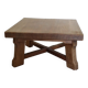 Coffee table in blond oak Netherlands 1970