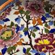 Deep dish, centerpiece, melonnière bowl in Gien earthenware, Peonies decor