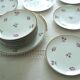 Set 12 plates and 1 porcelain dessert dish