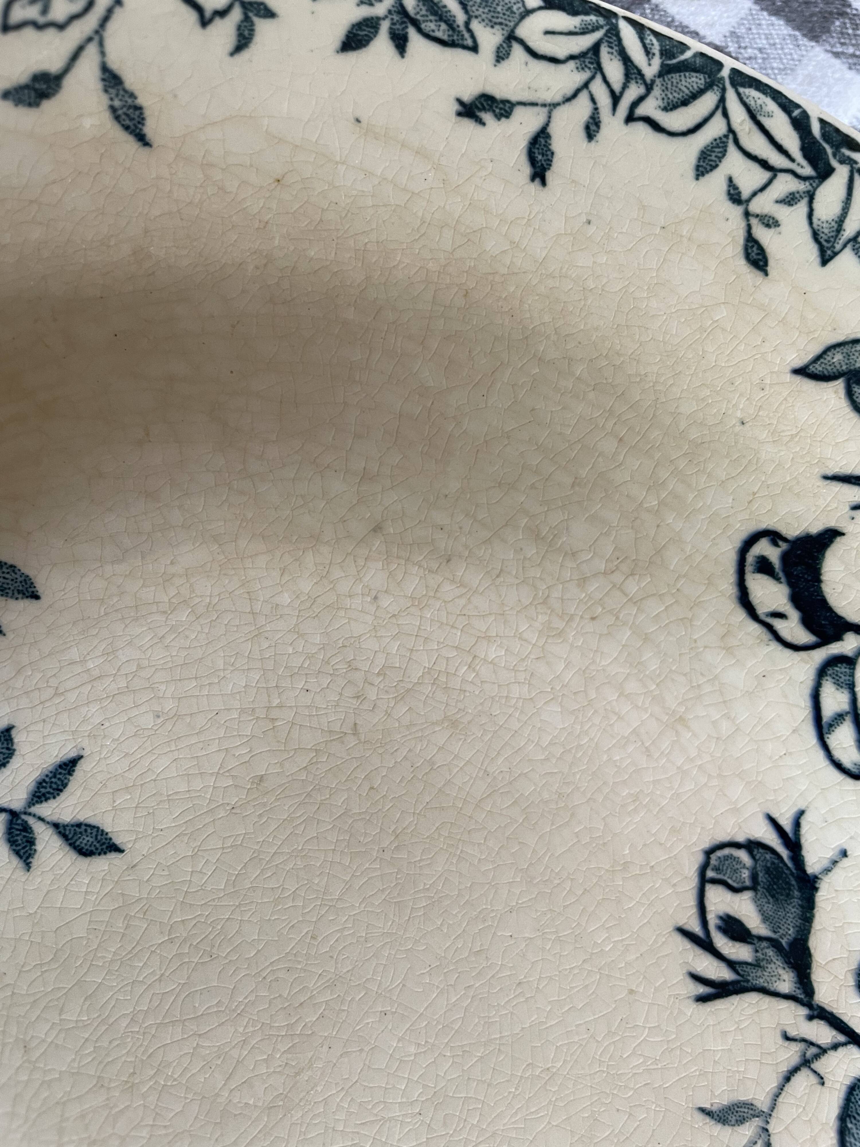 Mismatched ironstone plates