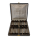 Coffret de 12 porte-couteaux Art déco
