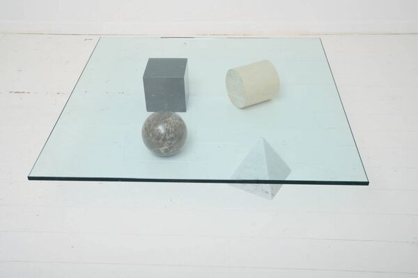 Table basse ''Metafora'', Lella et Massimo Vignelli, 1979