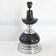 Vintage ceramic & steel lamp 1970