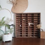 Old wooden workshop locker