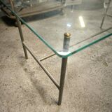 Steel and glass coffee table, circa 1950/60