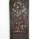 African door in carved wood and bronze of village chief Baboun, Cameroon, early 20th century