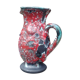 Glazed ceramic pitcher in Fat Lava style
