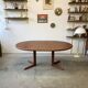Round Extendable Table, Denmark 1960s/1970s, Mid-C, Vintage
