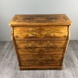 Walnut toilet commode, 19th century