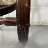 Rocking chair Chair in wood and Cannage from the 70s