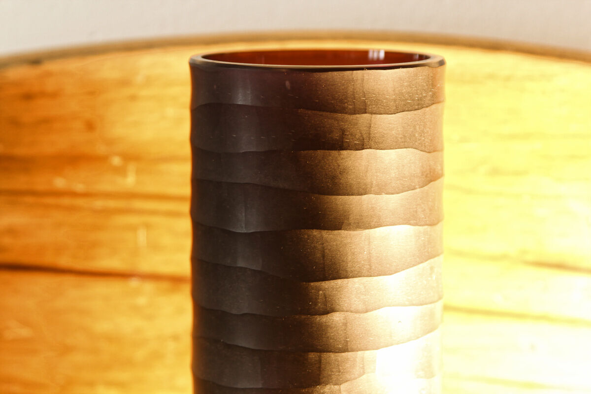 Multilayer tubular glass vase