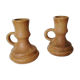 Set of 2 ceramic candle holders