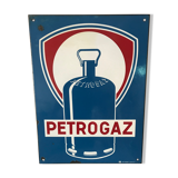 Petrogaz enamelled plate