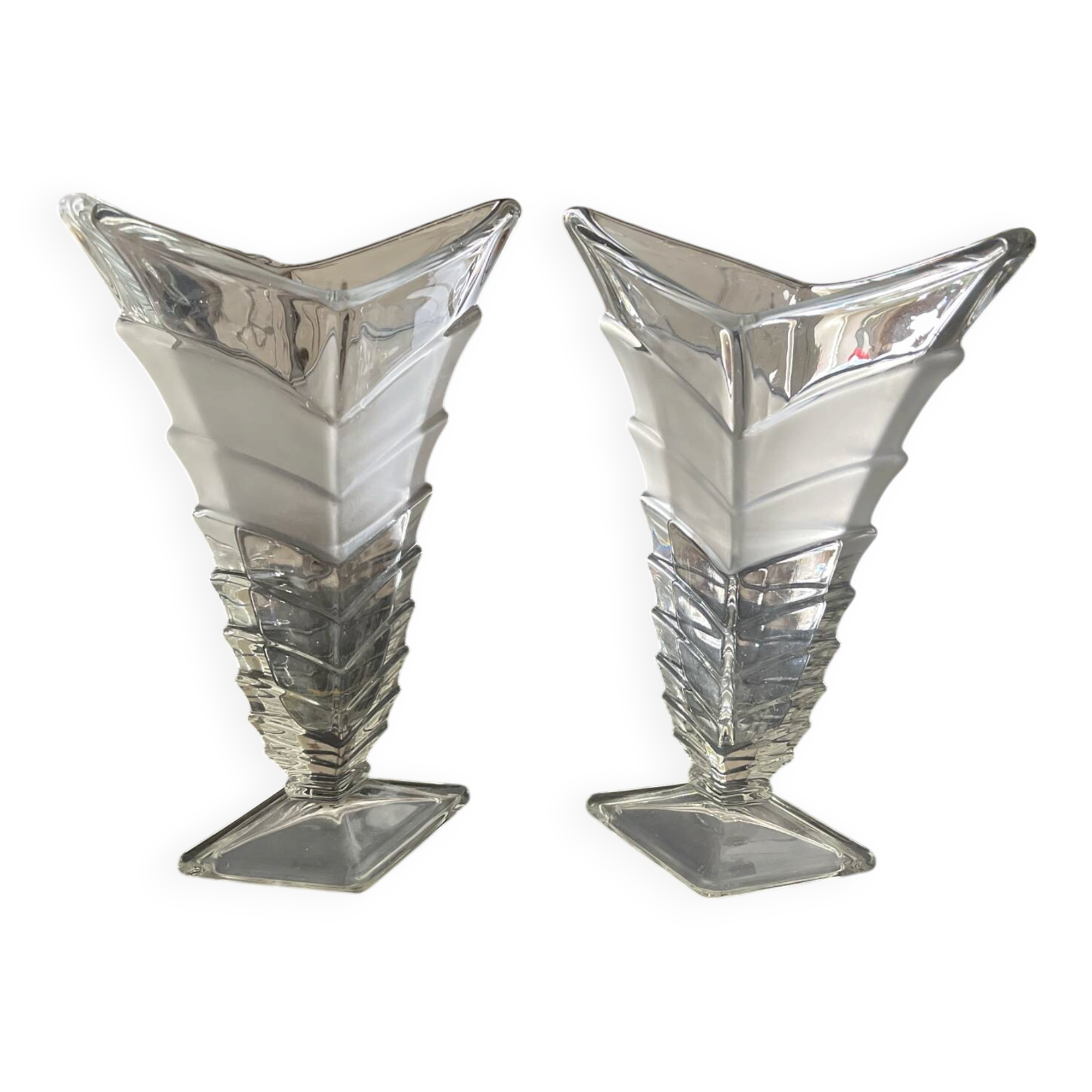 Pair of Bohemian vases