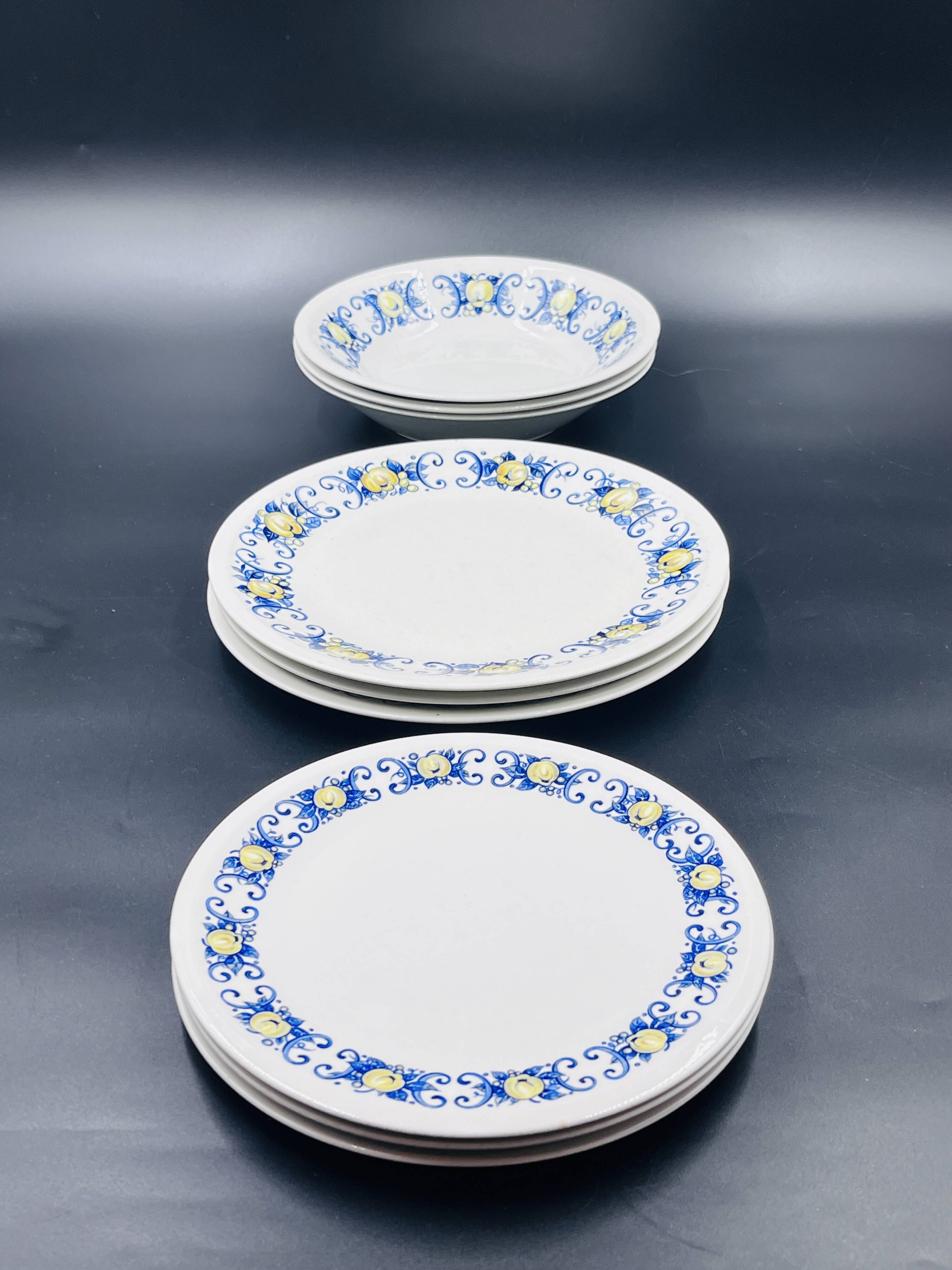 Set of 9 vintage Cadiz plates – Villeroy & Boch – 1960s–1970s