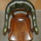 Victorian captain's chair in mahogany and leather