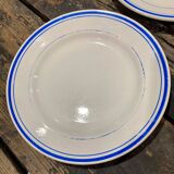 Lot 7 plates Mill of Wolves - Blue Edising Hamage