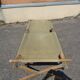 Khaki military camp bed