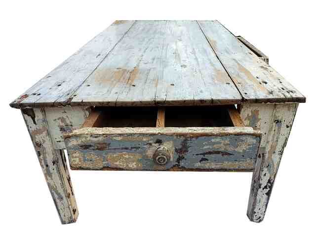 Old workshop table