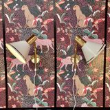 Pair of modular wall lights, Scandinavian design, 1960s.