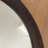 Wengé wooden mirror - Osten Kristiansson, Uno Kristiansson