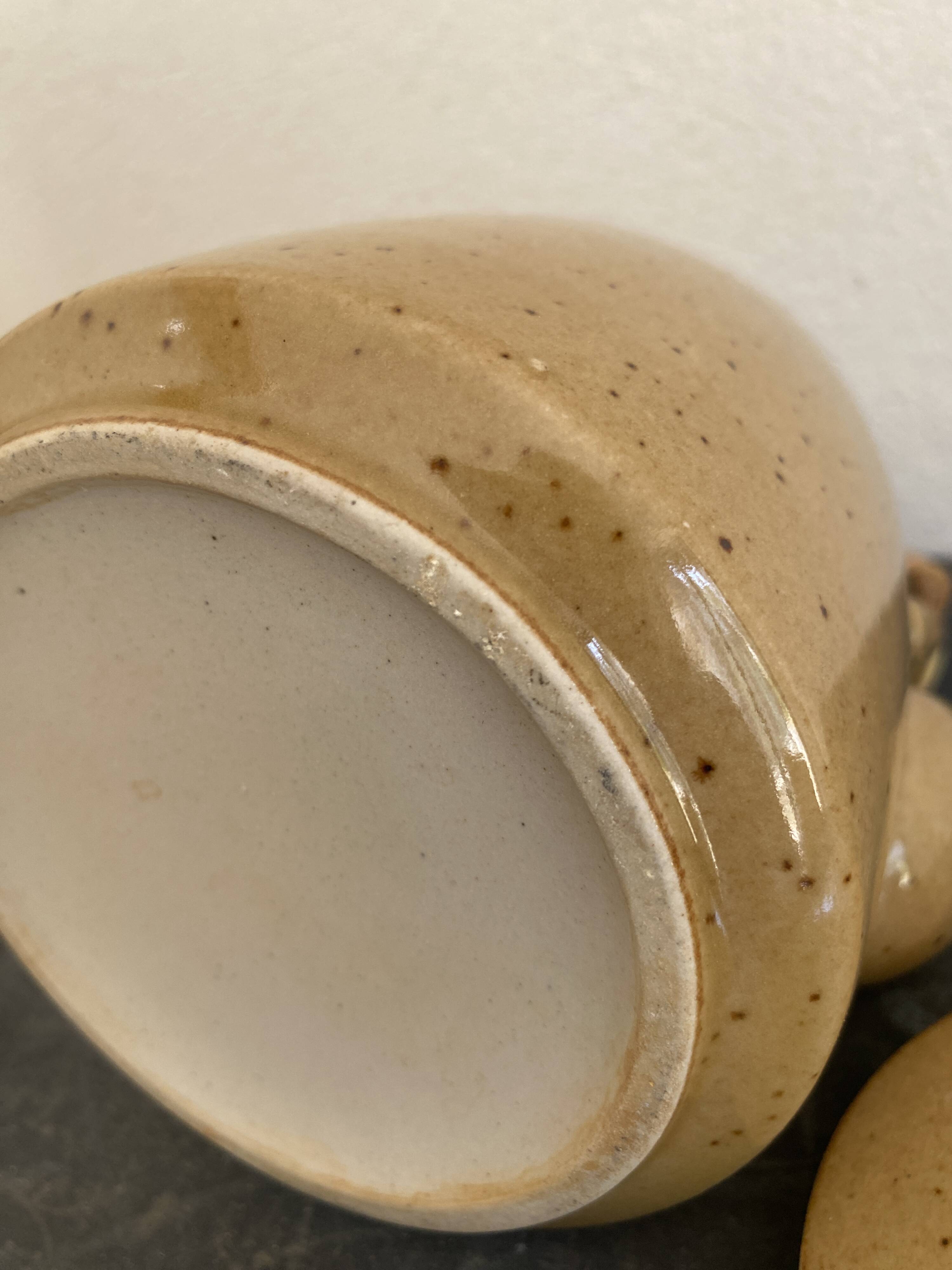 Glazed ceramic teapot, 1980s